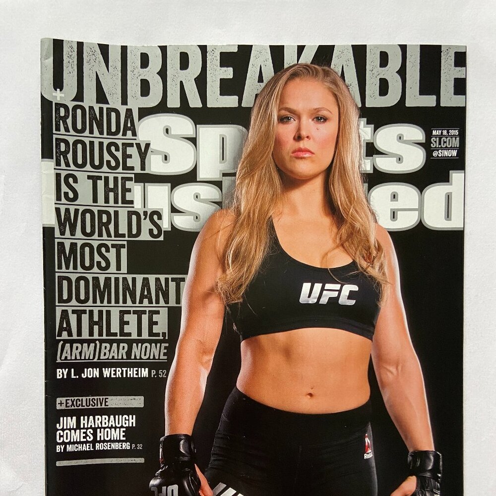 Sports Illustrated Magazine 5/18/2015 Ronda Rousey Unbreakable Cover With Label